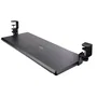 Startech KEYBOARD-TRAY-CLAMP1 Bandeja de Teclado Bajo Escritorio Ajustable y Deslizante - Soporta 12 kg, 3 Alturas, Instalación Fácil, Superficie 700x310 mm, Negro