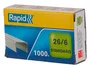 Rapid Grapas 26/6 mm Galvanizada Caja de 1000 Unidades Confort Alambre Flexible (hasta 20 hojas)