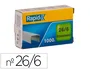 Rapid Grapas 26/6 mm Galvanizada Caja de 1000 Unidades Confort Alambre Flexible (hasta 20 hojas)