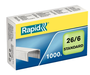 Rapid Grapas 26/6 Galvanizadas para hasta 20 Hojas