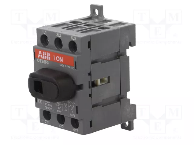 ABB Interruptor de aislamiento OT 25A de 3 polos ABB Interruptor de aislamiento OT 25A de 3 polos