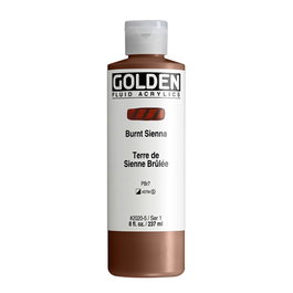 Golden Colores Acrílicos Fluidos Tierra de Siena Tostada 237 ml