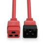 LINDY Cable de alimentación C19 a C20 rojo 2 m