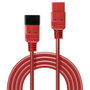 LINDY Cable de alimentación C19 a C20 rojo 2 m