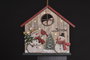 DKD Home Decor Decoración Colgante Navidad Tradicional Rojo Verde Madera y LED 2x28x30 cm 6 Unidades