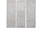 DKD Home Decor Cabecero Cama Indio Blanco Natural 3.5 x 180 x 180 cm Set de 3