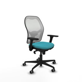PIQUERAS Y CRESPO Silla de Oficina Jorquera Turquesa y Blanco