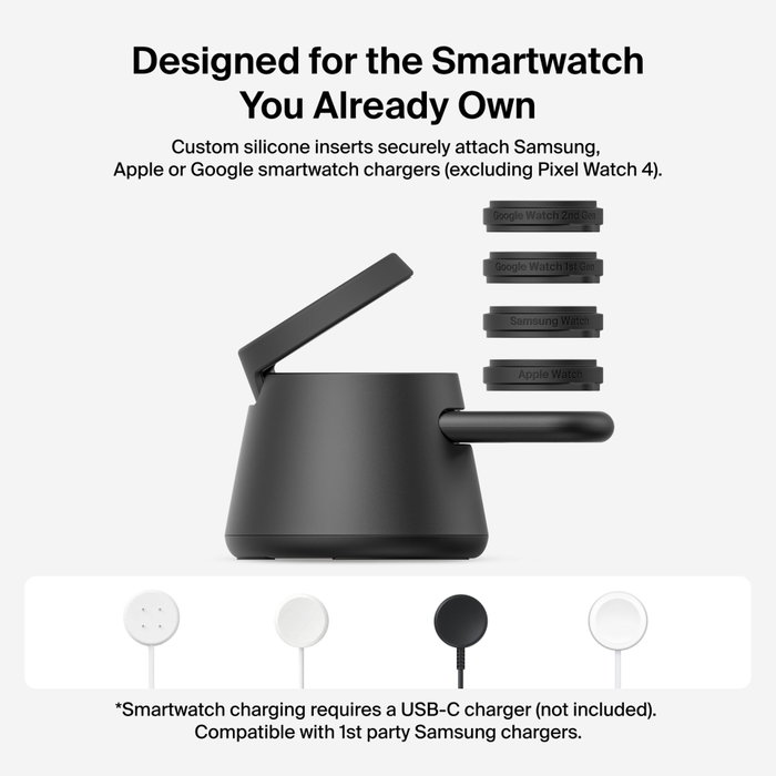 Belkin UltraCharge WIZ052kqBK Estación de carga modular 25W Negro