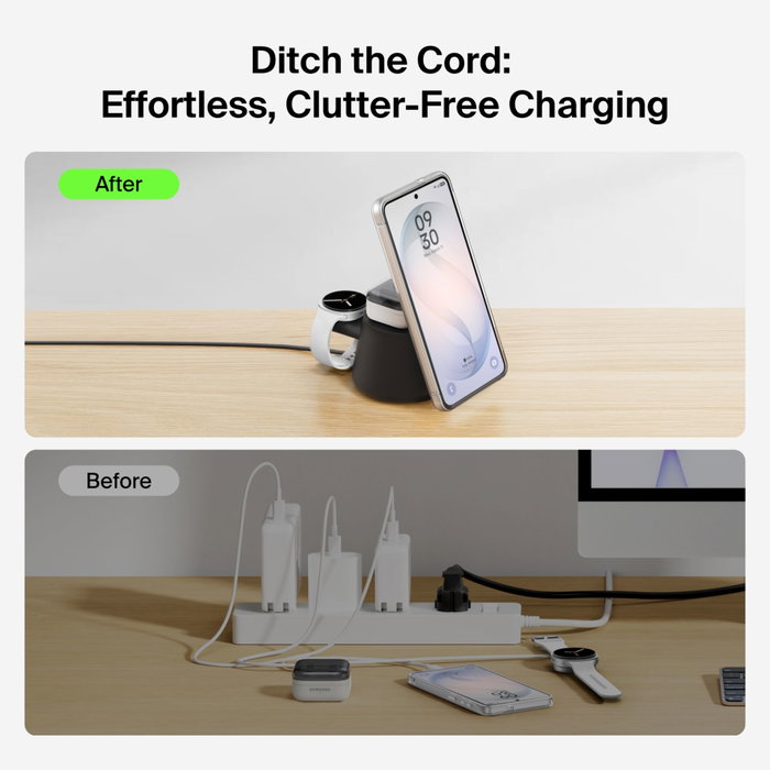 Belkin UltraCharge WIZ052kqBK Estación de carga modular 25W Negro