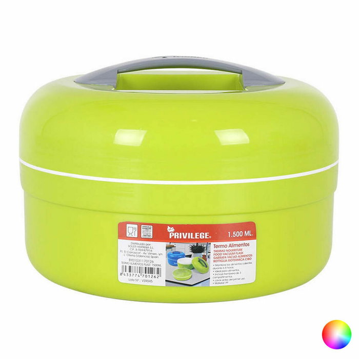 Termo para Alimentos Privilege 85285 Multicolor Plástico 15 L 8 Unidades Termo para Alimentos Privilege 85285 Multicolor Plástico 15 L 8 Unidades