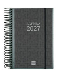 Finocam Agenda Anual 2027 Catalán Personalizable con Espiral y Tapa de PP