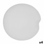 Bidasoa Bandeja Redonda Porcelana Fosil Blanco 31,4x31,2x4 cm (4 Unidades)