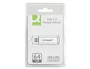 Q-connect Memoria USB Flash 64 GB 3.0 Retráctil Plateado