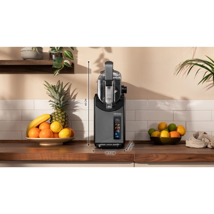 Cecotec Twist&Ice 2600 Máquina para elaborar bebidas y postres congelados Negro/Plata