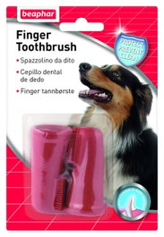 Beaphar Cepillo Dental de Dedo para Perros y Gatos, 2 Unidades