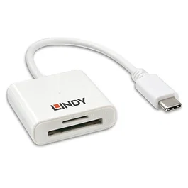 Lindy Lector de Tarjetas USB 3.2 Gen 1 Tipo C Blanco 43185