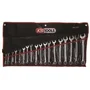 Ks Tools 922.0047 Juego de llaves combinadas métricas de 18 piezas de 6 a 24 mm en estuche
