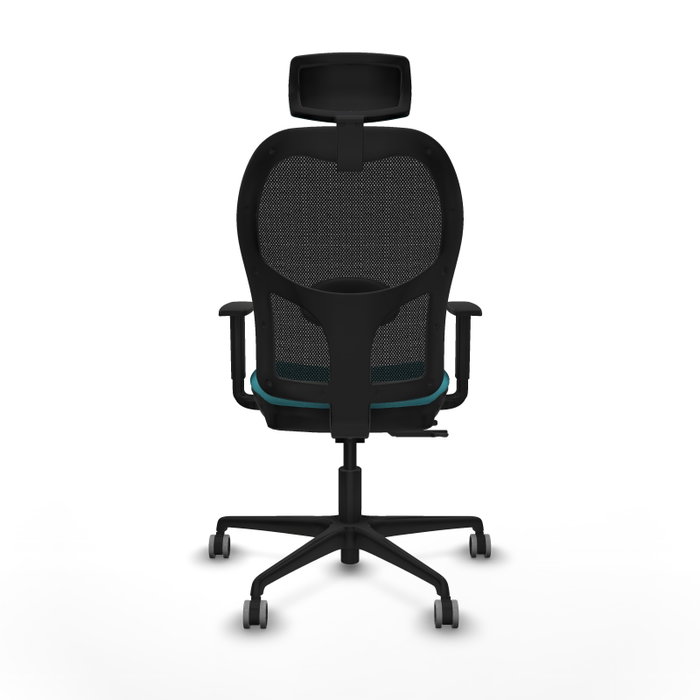 PIQUERAS Y CRESPO Silla de oficina Jorquera Turquesa y Negro