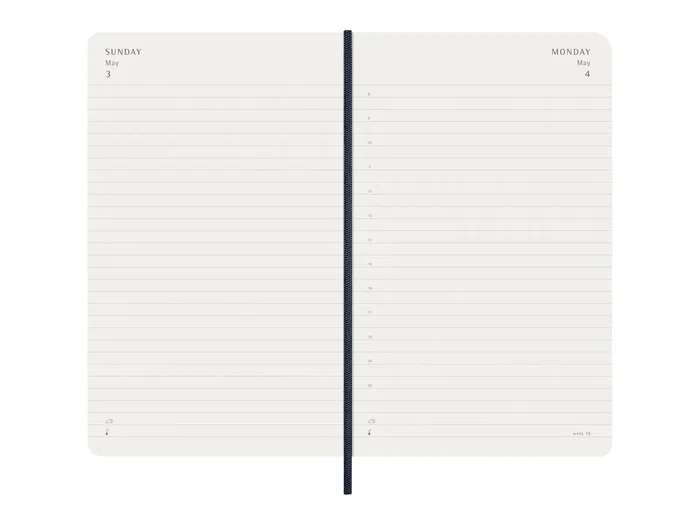 Moleskine DSB2012DC3Y26 Agenda 2026 Tapa Blanda 12 Meses Diaria L (13 x 21 cm) Azul Zafiro