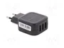 Qoltec Cargador de red 17W 5V 3.4A con 3x USB