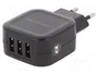 Qoltec Cargador de red 17W 5V 3.4A con 3x USB