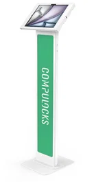 Compulocks 140W13APXW Soporte de Seguridad para Tableta iPad Air M2 13" (2024) - Blanco, Piso, Aluminio y Polietileno, Con Candado y 2 Llaves, Inclinación Ajustable