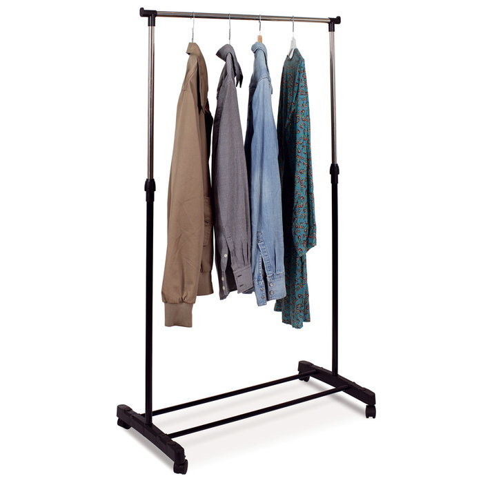 Je cherche une Idee Perchero Barra Ajustable 80x43 cm Altura 90-160 cm Carga 10 kg