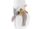 DKD Home Decor Decoración Colgante de Poliéster Niña Blanco y Gris