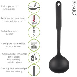 ORYX Cucharón de Servir Cocina Nylon Basic 32 x 9.5 cm.
