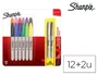 Sharpie Rotuladores permanentes punta fina colores surtidos pack de 14 unidades