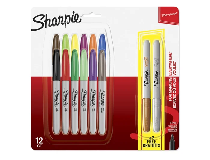 Sharpie Rotuladores permanentes punta fina colores surtidos pack de 14 unidades