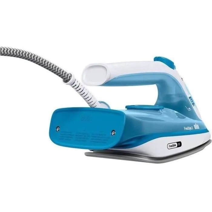 Braun Plancha de Vapor FI3144 BL FreeStyle 3 - Potencia 2400W - Suela SuperCeramic - Depósito 270ml - Vapor 45g/min Braun Plancha de Vapor FI3144 BL FreeStyle 3 - Potencia 2400W - Suela SuperCeramic - Depósito 270ml - Vapor 45g/min