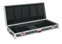 Gator Estuche de transporte para teclado slim de 88 notas con ruedas, Negro