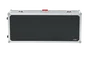 Gator Estuche de transporte para teclado slim de 88 notas con ruedas, Negro