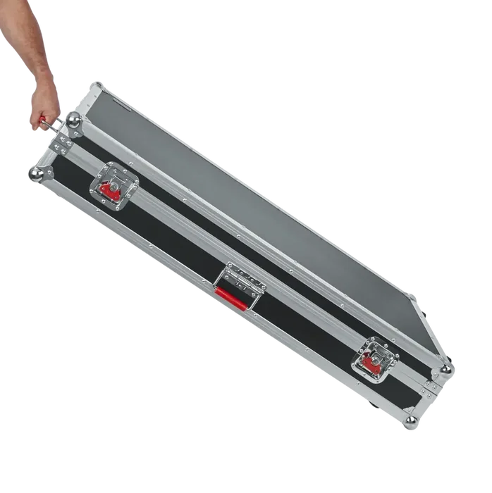 Gator Estuche de transporte para teclado slim de 88 notas con ruedas, Negro Gator Estuche de transporte para teclado slim de 88 notas con ruedas, Negro