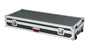 Gator Estuche de transporte para teclado slim de 88 notas con ruedas, Negro