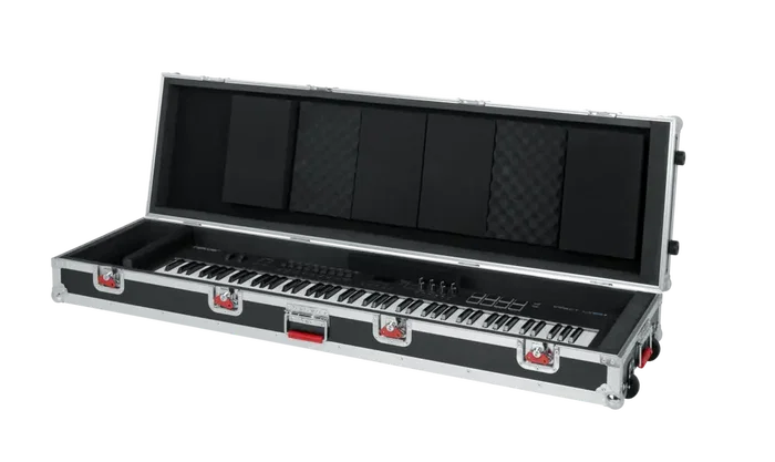 Gator Estuche de transporte para teclado slim de 88 notas con ruedas, Negro Gator Estuche de transporte para teclado slim de 88 notas con ruedas, Negro