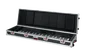Gator Estuche de transporte para teclado slim de 88 notas con ruedas, Negro
