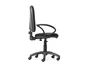 Rocada Silla de Oficina Negra con Brazos, Base de 610 mm y Respaldo de 490x420 mm, Certificado UNE 1335