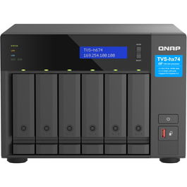 QNAP TVS-H674-I3-16G NAS QuTS hero Torre 6 Bahías Intel Core i3-12100 (4 núcleos/8 hilos) 16GB RAM DDR4, 2x LAN 2.5GbE