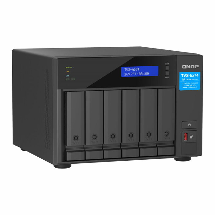 Tarjeta controladora RAID Qnap TVS-H674-I3-16G 10 Gbit/s 10/100/1000/2500 Mbps 2500 Mbit/s Tarjeta controladora RAID Qnap TVS-H674-I3-16G 10 Gbit/s 10/100/1000/2500 Mbps 2500 Mbit/s