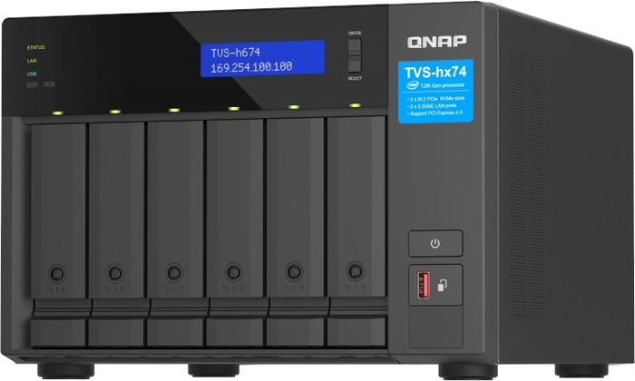 QNAP TVS-h674 NAS Torre Intel Core i3-12100 16 GB DDR4 Negro