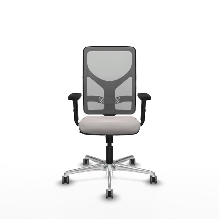 PIQUERAS Y CRESPO Silla de oficina Motilla con mecanismo Sincro Blanco/Gris PIQUERAS Y CRESPO Silla de oficina Motilla con mecanismo Sincro Blanco/Gris