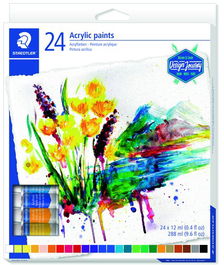 Pintura Acrilica Staedtler 8500 12 Ml (Tubo) Estuche De 24