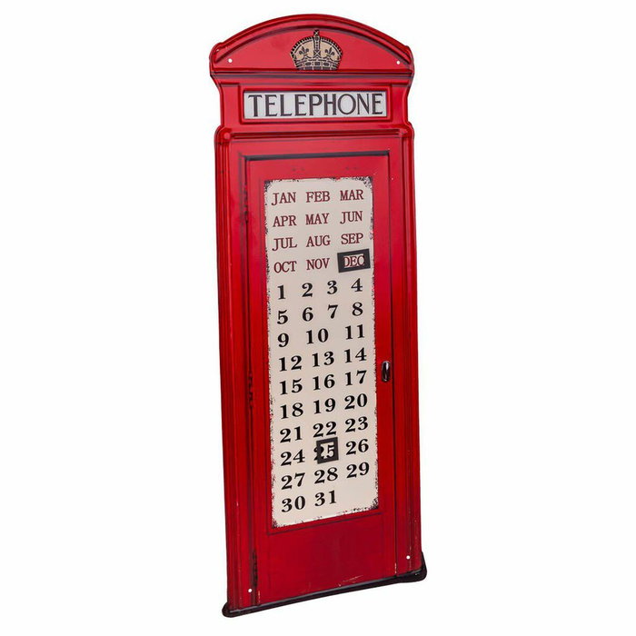 Placa de Pared Alexandra House Living Telephone Hierro 75 x 30 cm Placa de Pared Alexandra House Living Telephone Hierro 75 x 30 cm
