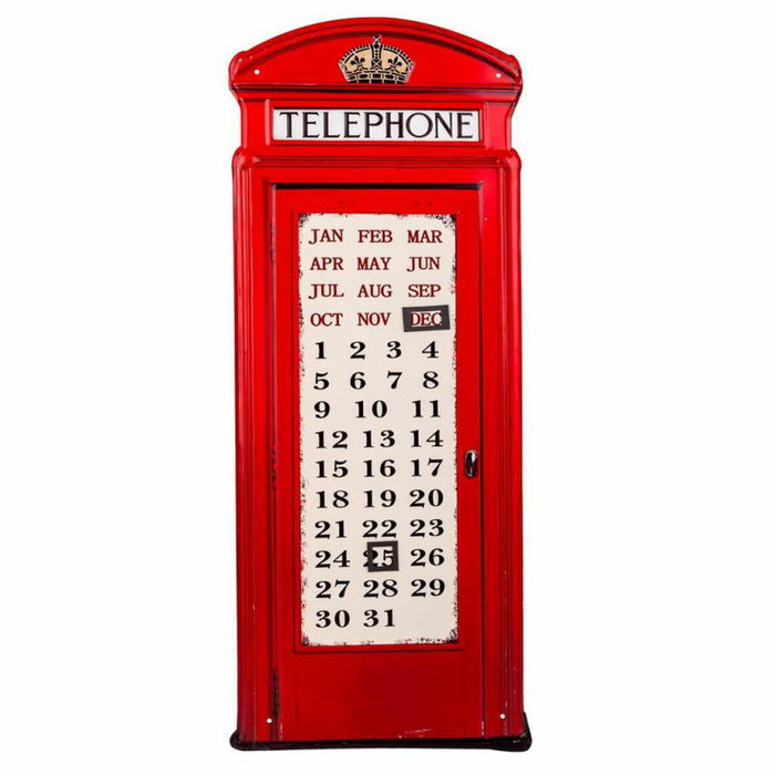 Placa de Pared Alexandra House Living Telephone Hierro 75 x 30 cm Placa de Pared Alexandra House Living Telephone Hierro 75 x 30 cm