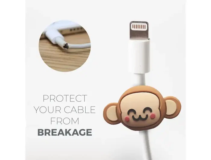 Mr. Wonderful Wilds - Pack de 3 Protectores de Cables para Cargadores y Auriculares, 25x10x60 mm