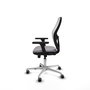 PIQUERAS Y CRESPO Silla de oficina Jorquera con mecanismo Sincro/Traslack, Gris y Blanco
