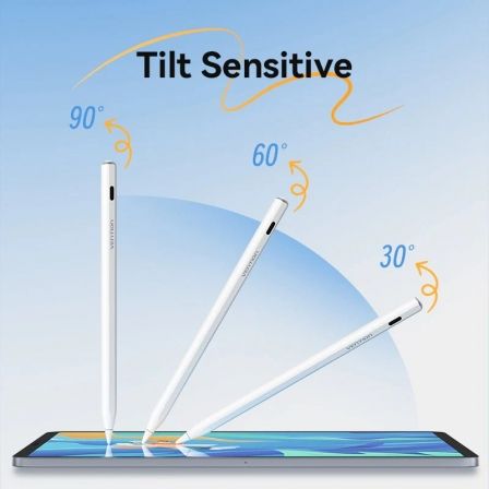 Vention KQGW0 - Lápiz Óptico para iPad con Rechazo de Palma, Inclinación, Interruptor Táctil y Carga USB-C - Color Blanco