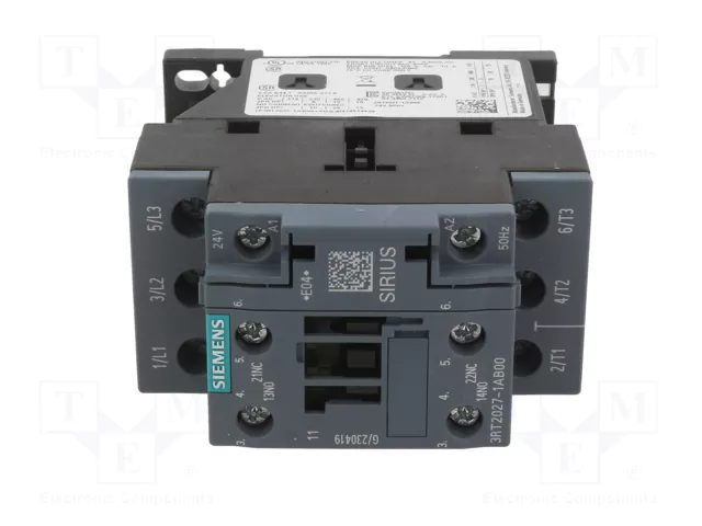 SIEMENS 3RT2027-1AB00 Contactor 3-polar 24VAC SIEMENS 3RT2027-1AB00 Contactor 3-polar 24VAC